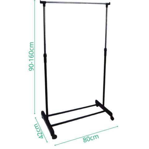 WIESZAK NA UBRANIA 80x43x90-160 CM POJEDYNCZY EXCELLENT HOUSEWARE