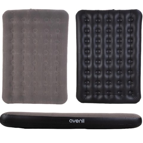 MATERAC FLOKOWANY 2-OSOBOWY CLOUDCOIL SZARY 191x137x22CM 24639