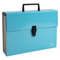 Teczka harmonijkowa 18 przeg. Błękitna