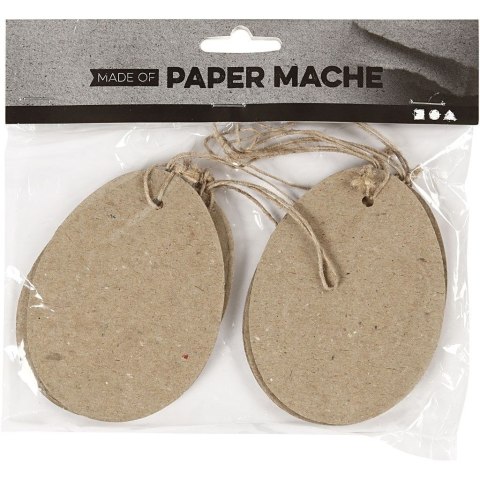 Jajko - Zawieszka z papier-mache 6 szt.
