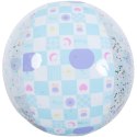 PIŁKA PLAŻOWA DMUCHANA 50CM BROKAT NIEBIESKI 53197