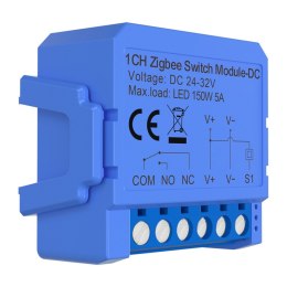 1-kanałowy moduł przełącznika ZigBee ze stykiem beznapięciowym Avatto ZWSM16-DC32V-1