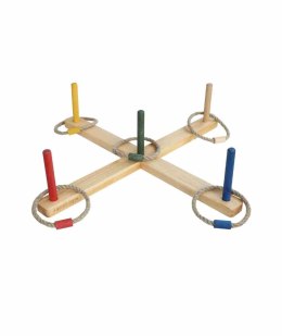 Drewniana Gra Rzut Pierścieniem - Kolorowa