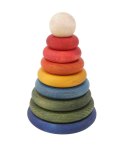 Drewniana Piramida Okrągła - Kolorowa