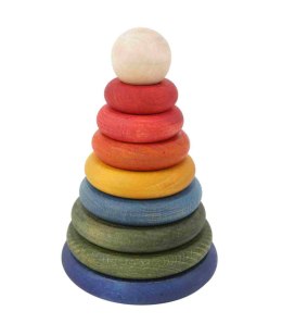 Drewniana Piramida Okrągła - Kolorowa