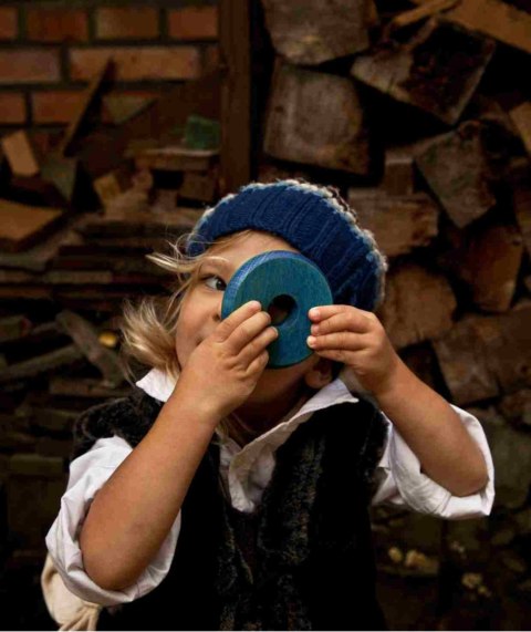 Drewniana Piramida Okrągła - Kolorowa