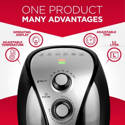 FRYTOWNICA BEZTŁUSZCZOWA 1500W 3,2L ALPINA