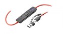 Słuchawki z mikrofonem POLYCOM Blackwire 8225 Czarny
