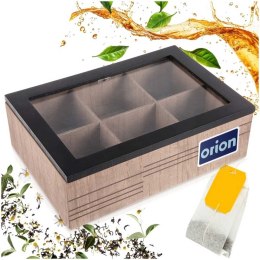 DREWNIANY POJEMNIK PUDEŁKO NA HERBATĘ EKSPRESOWĄ 154072