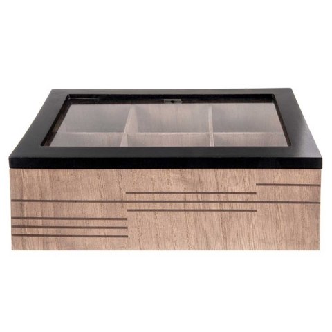 DREWNIANY POJEMNIK PUDEŁKO NA HERBATĘ EKSPRESOWĄ 154072