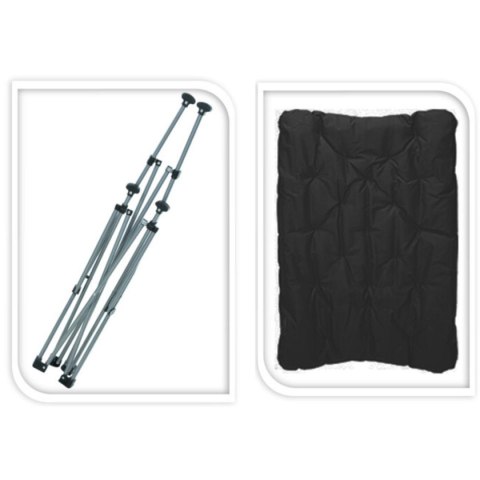 FOTEL CAMPINGOWY HIGH DELUXE Z PODUSZKĄ ANTRACYT REDCLIFFS