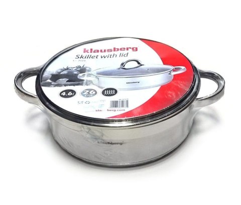 Garnek stalowy niski 4.5L 26cm KLAUSBERG KB-7173 (PROM)