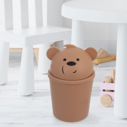 Kosz na śmieci dla dzieci dziecka miś brązowy mały 1.5L śmietnik ORION 731327-B