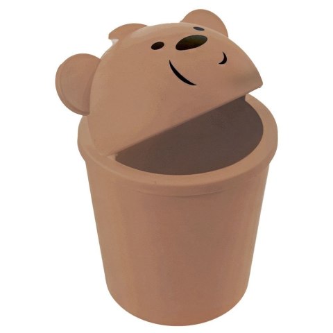 Kosz na śmieci dla dzieci dziecka miś brązowy mały 1.5L śmietnik ORION 731327-B