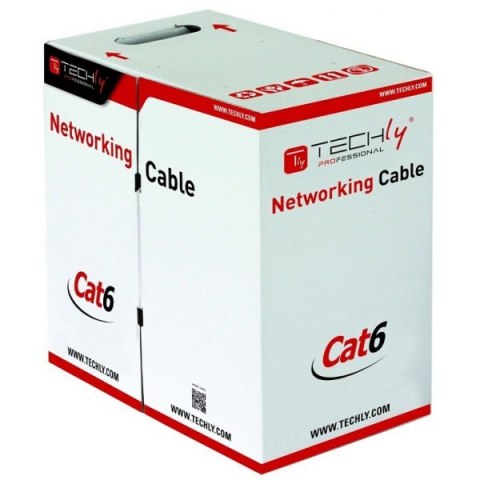 INTELLINET Kabel skrętka Cat6 UTP drut 305 m CCA szary 022823