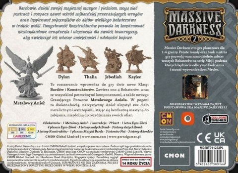 GRA MASSIVE DARKNESS 2: BARDOWIE I KONSTRUKTORZY vs METALOWY ANIOŁ - dodatek - PORTAL GAMES