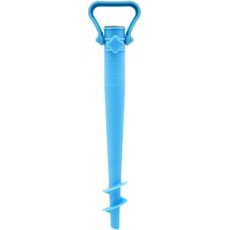 BAZA MOCOWANIE DO PARASOLA PLASTIKOWE WKRĘCANE 37CM NIEBIESKIE