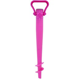 BAZA MOCOWANIE DO PARASOLA PLASTIKOWE WKRĘCANE 37CM RÓŻOWE