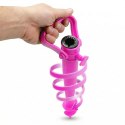 BAZA MOCOWANIE DO PARASOLA PLASTIKOWE WKRĘCANE 37CM RÓŻOWE