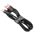 Kabel BASEUS Cafule USB-A-Lightning 2m (czarno-czerwony)