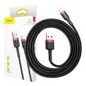 Kabel BASEUS Cafule USB-A-Lightning 2m (czarno-czerwony)