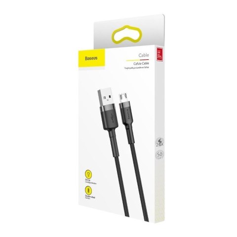 Kabel BASEUS Cafule USB-A-micro USB 1m (szaro-czarny)