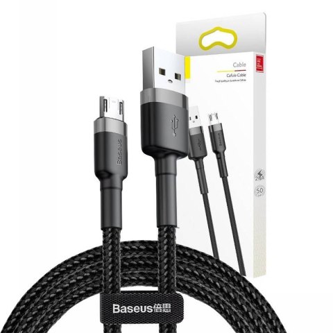 Kabel BASEUS Cafule USB-A-micro USB 1m (szaro-czarny)