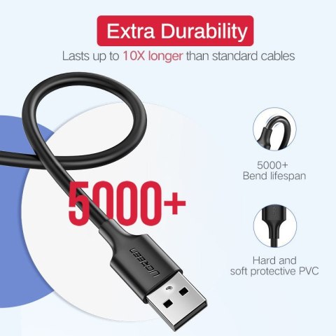 Kabel UGREEN US289 USB-A-micro USB 1.5m (biały)