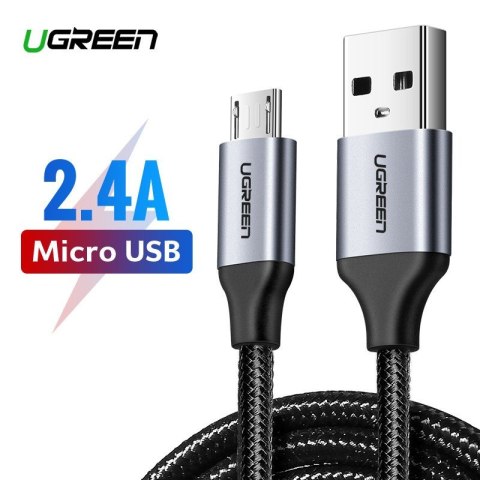 Kabel UGREEN US290 USB-A-micro USB 0.25m (czarny)