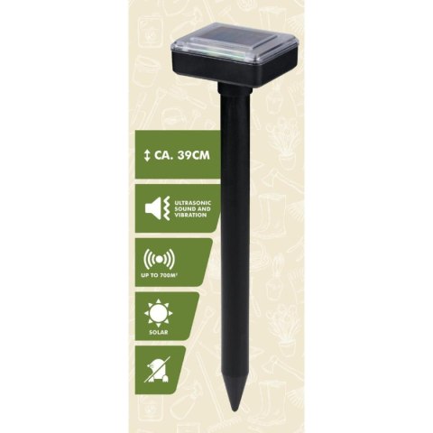 ODSTRASZACZ ULTRADŹWIĘKOWY NA KRETY SOLARNY 39 CM KINZO