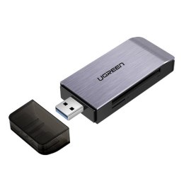 Czytnik kart UGREEN CM180 USB 4w1 SD/microSD/CF/MS (srebrny)