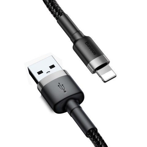 Kabel BASEUS Cafule USB-A-Lightning 1m (szaro-czarny)