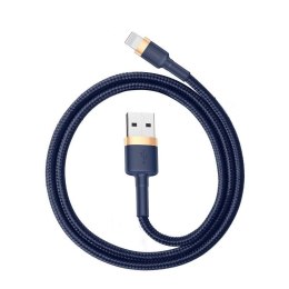 Kabel BASEUS Cafule USB-A-Lightning 2m (złoto-granatowy)