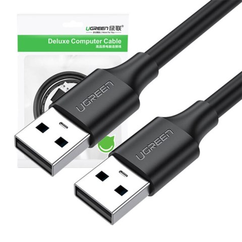 Kabel UGREEN US102 USB-A-USB-A 0,5m (czarny)