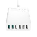 Ładowarka sieciowa BLITZWOLF BW-S15 60W 6xUSB-A (biała)