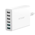 Ładowarka sieciowa BLITZWOLF BW-S15 60W 6xUSB-A (biała)
