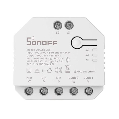 Przełącznik SONOFF Dual R3 Lite Wi-Fi 2-kanałowy