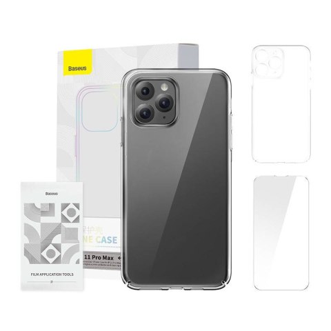 Etui BASEUS Crystal Series Clear iPhone 11 Pro Max zestaw (przezroczyste)