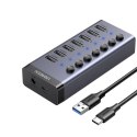 Hub UGREEN CM481 7-portowy (czarny)