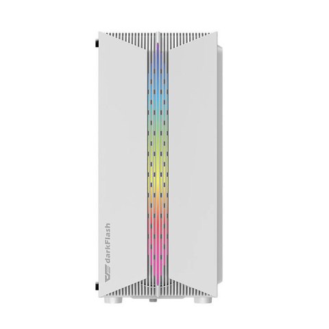 Obudowa komputerowa DARKFLASH DK151 + 3 wentylatory RGB (biała)
