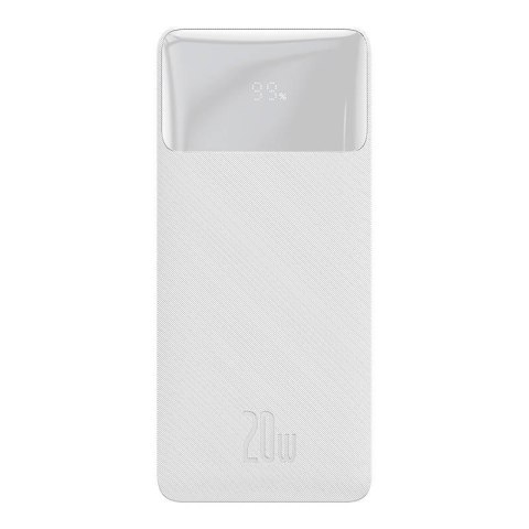 Powerbank BASEUS Bipow 10000mAh 20W 2xUSB USB-C (biały)