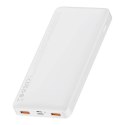 Powerbank BASEUS Bipow 10000mAh 20W 2xUSB USB-C (biały)