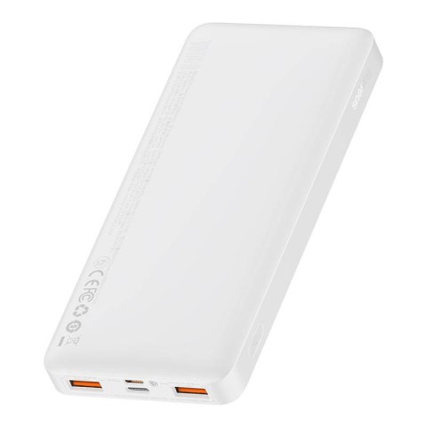 Powerbank BASEUS Bipow 10000mAh 20W 2xUSB USB-C (biały)