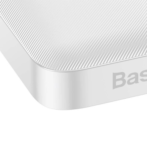 Powerbank BASEUS Bipow 10000mAh 20W 2xUSB USB-C (biały)