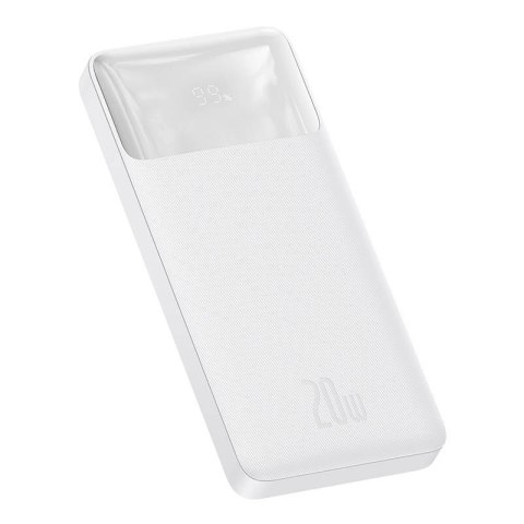 Powerbank BASEUS Bipow 10000mAh 20W 2xUSB USB-C (biały)