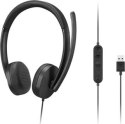 Słuchawki z mikrofonem LENOVO Stereo Headset Gen 2 Czarny