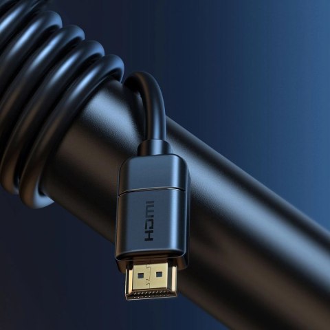 Baseus kabel przewód HDMI 2.0 4K 30 Hz 3D HDR 18 Gbps 8 m czarny (CAKGQ-E01)