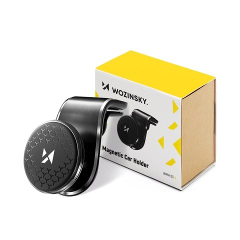 Wozinsky uchwyt magnetyczny do kratki samochodu 360 czarny (WMH-03)