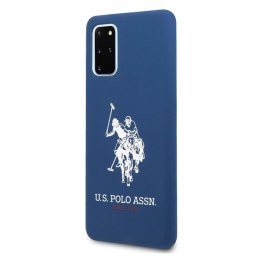 Etui U.S. Polo Assn. Silicone Collection na Samsung Galaxy S20+ - granatowe