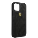 Etui Ferrari On Track Perforated na iPhone 12 Pro Max - czarne